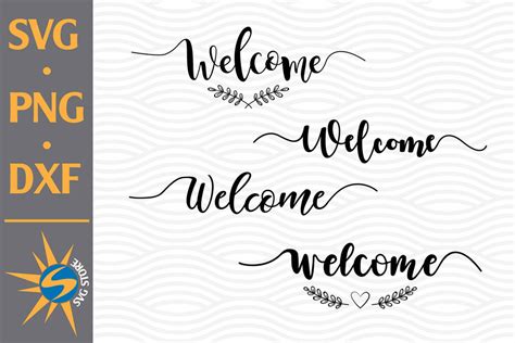 Download Free Welcome SVG, PNG, DXF Digital Files Include For Silhouette