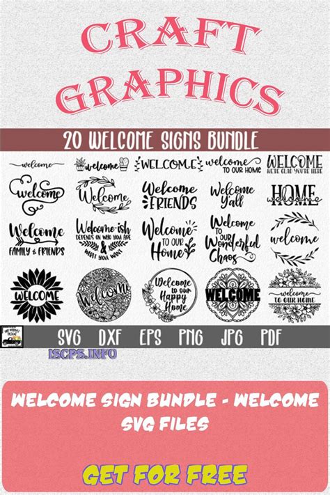 Download Free Welcome Sign Bundle For Crafts