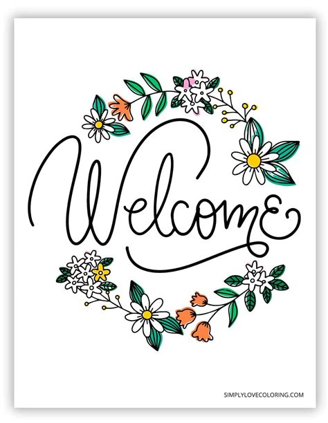 Download Free Welcome Sign For Crafts