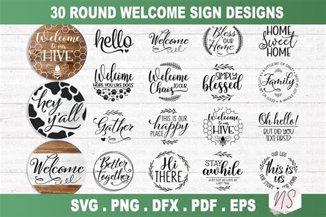 Download Free Welcome Sign SVG Bundle Easy Edite