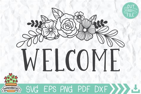 Download Free Welcome Sign SVG File - Fancy Welcome SVG File Creativefabrica