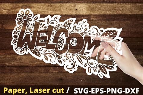Download Free Welcome Sign SVG File - Fancy Welcome SVG File Creativefabrica For Crafts