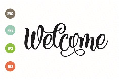 Download Free Welcome Sign SVG File Commercial Use
