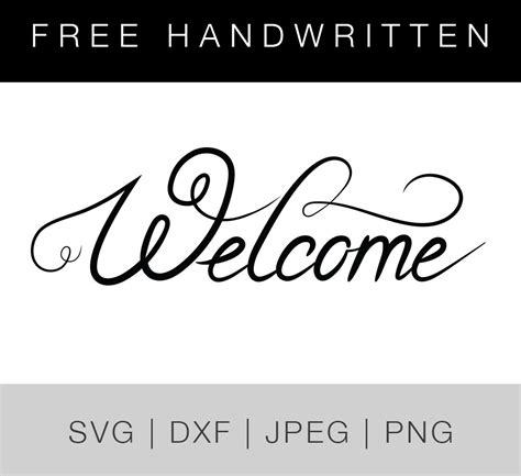 Download Free Welcome Sign SVG File Commercial Use DXF Files