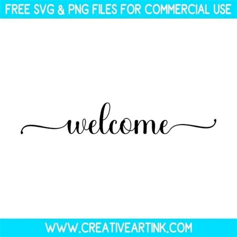 Download Free Welcome Sign SVG File Commercial Use For Crafts