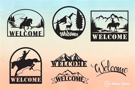 Download Free Welcome Sign SVG File DXF Files