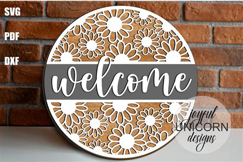 Download Free Welcome Sign SVG File For Crafts