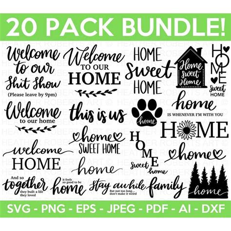 Download Free Welcome Signs SVG Bundle For Crafts