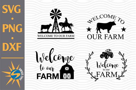 Download Free Welcome To Our Farm SVG Cut File Files DXF Files