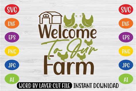 Download Free Welcome To Our Farm SVG Cut File for Cricut Machine