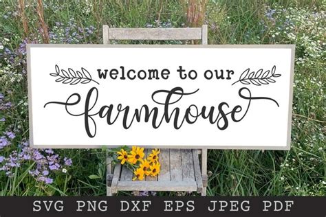 Download Free Welcome To Our Farmhouse DXF Files