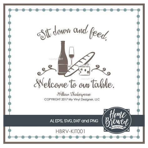 Download Free Welcome To Our Table SVG Cut File - Kitchen SVG, Home Files Free PSD Mockups