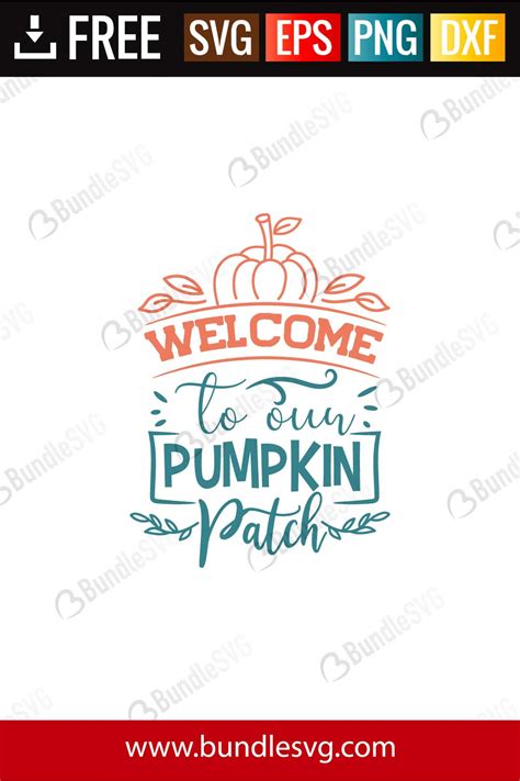 Download Free Welcome To The Pumpkin Patch SVG Cut File Commercial Use DXF Files