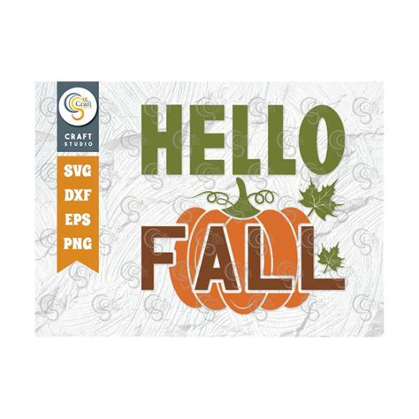 Download Free Well Hello Fall SVG Cut File Files DXF Files