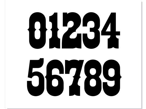 Get Your Digits on Display: Unleash Creativity with Free Western Font Numbers