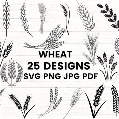 Download Free Wheat SVG, Wheat DXF, Cuttable File DXF Files