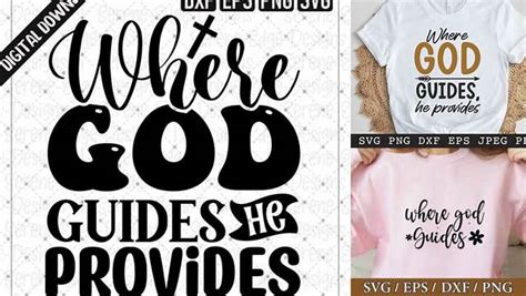 Download Free Where God Guides SVG Cut File Commercial Use