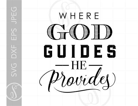 Download Free Where God Guides SVG Cut File Crafts