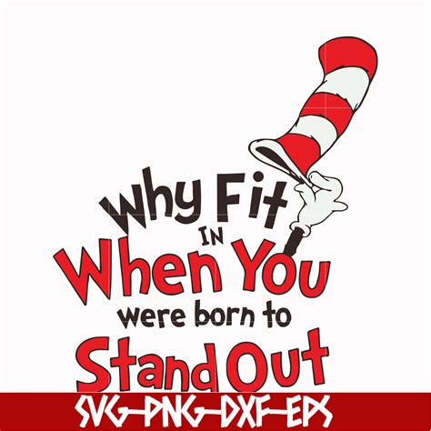 Download Free Why Fit In You Are Born To Stand Out DXF Files