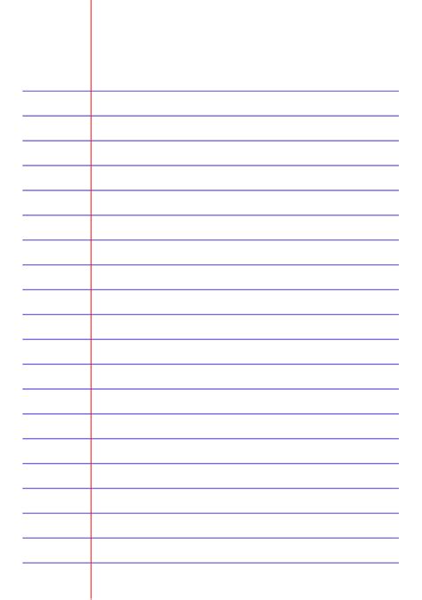 Free Wide Ruled Paper Printable