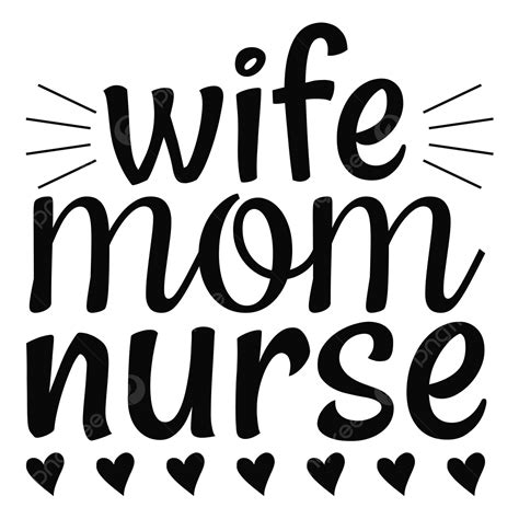 Download Free Wife Mom Nurse | SVG Cut File DXF Files