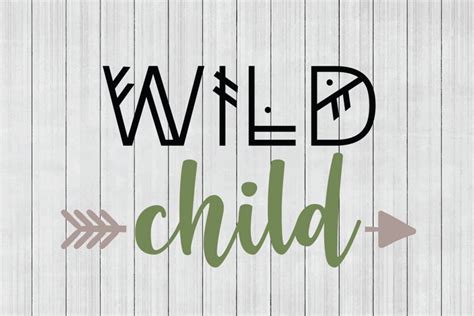 Download Free Wild Child SVG, Tribal `SVG, DXF File, Cuttable File Files