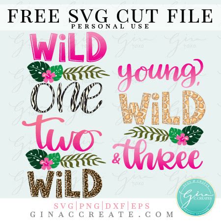 Download Free Wild One For Cricut