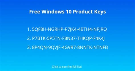 Free Windows 10 Pro Key