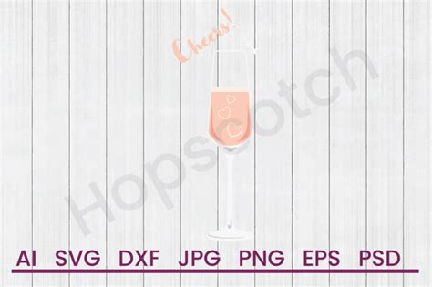 Download Free Wine Cheers! - SVG File, DXF File Cricut SVG Free PSD Mockups