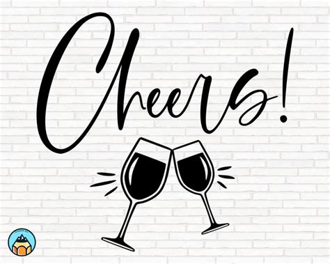 Download Free Wine Cheers! - SVG File, DXF File Printable