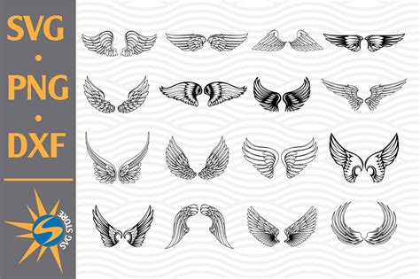 Download Free Wing SVG, PNG, DXF Digital Files Include Cricut SVG DXF Files