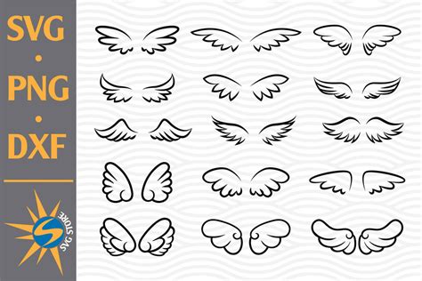 Download Free Wing SVG, PNG, DXF Digital Files Include Printable