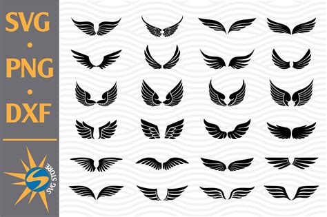 Download Free Wing SVG, PNG, DXF Digital Files Include for Cricut Machine