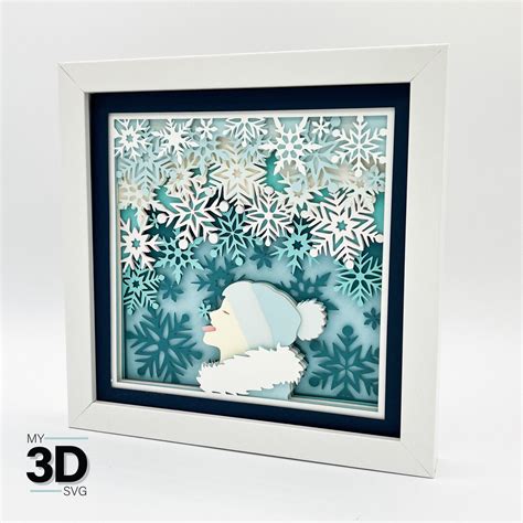 Download Free Winter Shadow Box SVG for Cricut Machine