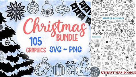 Download Free Winter doodles SVG DXF Files