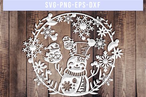 Download Free Winter fun paper Cut Files
