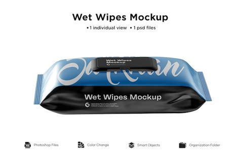 Download Free Wipes With Large Cap PSD Object Mockups Images