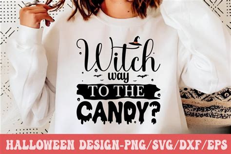 Download Free Witch Way To The Candy Halloween SVG Cut File Files