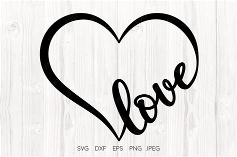 Download Free With Love SVG Printable