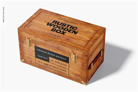 Download Free Wooden Box Mockup PSD Placeit PSD Files