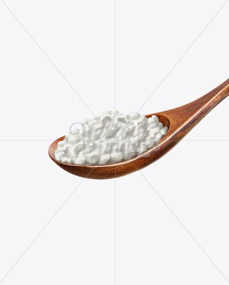Download Free Wooden Spoon With Cottage Cheese PSD Object Mockups PSD Files