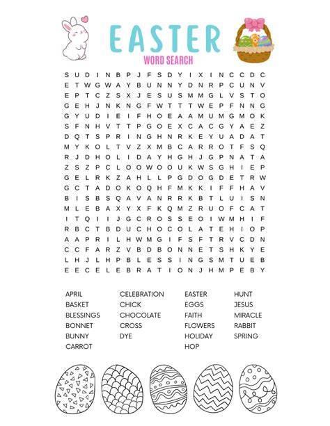 Free Word Search Easter