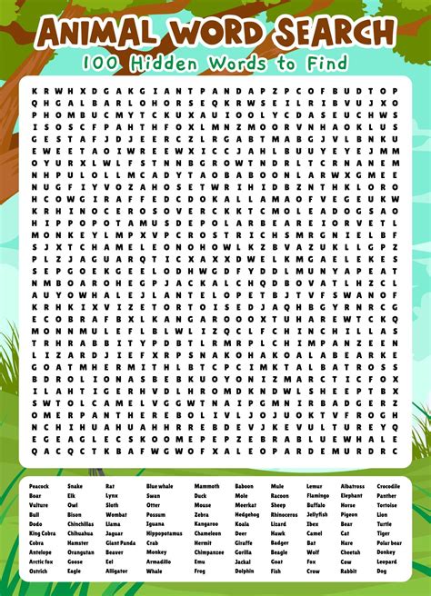 Free Word Searches Printables