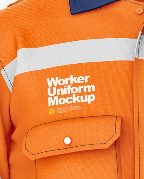 Download Free Worker Uniform Mockup – Front View PSD Generator