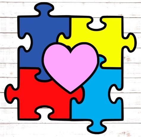 Download Free World Autism Day Puzzles Heart Files For Crafts
