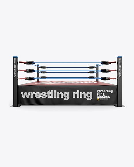 Download Free Wrestling Ring Mockup - Front View PSD Generator