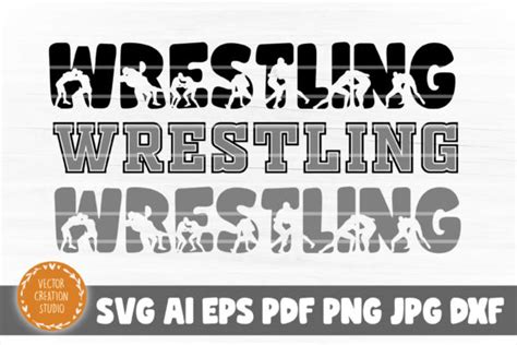 Download Free Wrestling Word SVG Cut File Files Free PSD Mockups