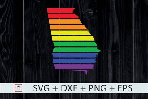 Download Free Wyoming State-Map Rainbow-LGBT Pride For Crafts