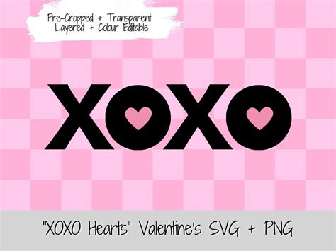 Download Free XOXO Cutting/ Printing Files Commercial Use