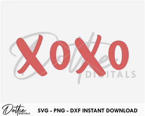 Download Free XOXO Cutting/ Printing Files Commercial Use DXF Files